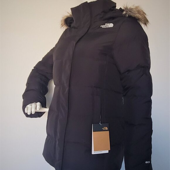THE NORTH FACE WOMEN GOTHAM GOOSE DOWN PUFFER JACKET Black size M, XL - Picture 2 of 6